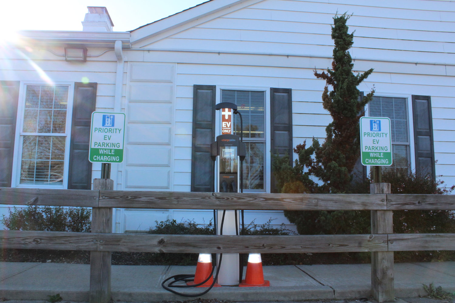 The charging station at Village Hall’s parking lot will have a new electric car utilizing it soon.
